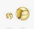 LEON GOLD Oversized Ball Cuff Set